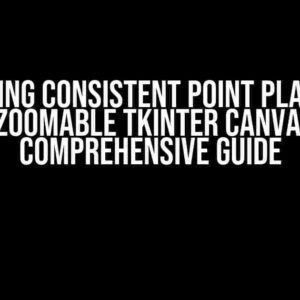 Mastering Consistent Point Placement on Zoomable Tkinter Canvas: A Comprehensive Guide